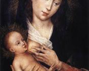 罗吉尔 凡 德 韦登 : Portrait Diptych of Jean de Gros-left wing